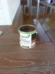 Osmo terasový olej 010 termodrevo, Wolfsthal Rakusko