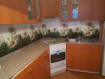 Kuchynská kalená sklenená zástena - GRAFOSKLO